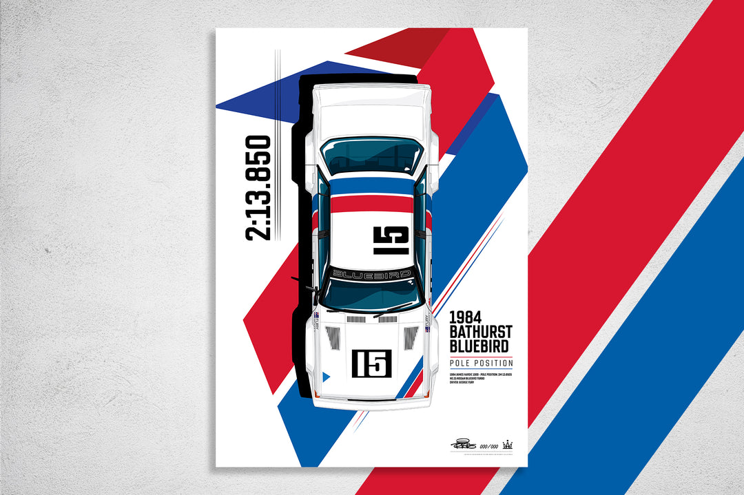 Pre-Order Alert: 1984 Bathurst Bluebird Pole Position Limited Edition Illustrated Print