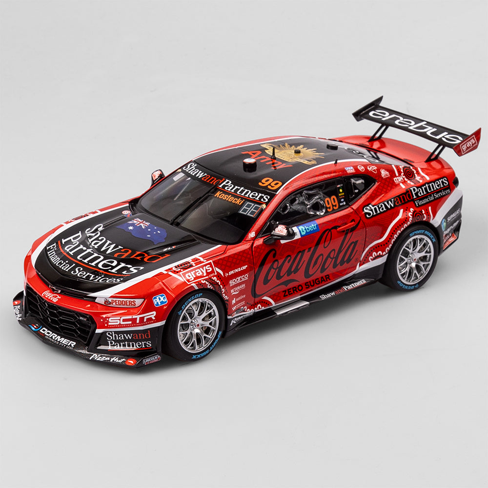 1:18 Coca-Cola Racing By Erebus #99 Chevrolet Camaro ZL1 - 2023 Darwin Triple Crown Indigenous Round