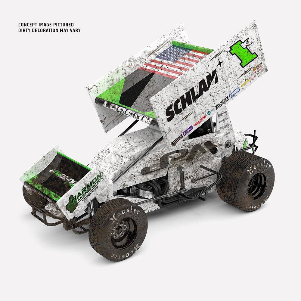 1:18 Scale Jason Pryde Motorsport #1K Sprintcar - 2024 High Limit International Perth Winner - Dirty Version Exclusive (Pre-Order)