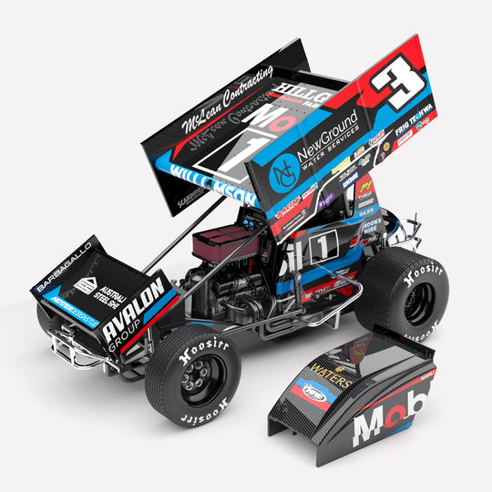 1:18 Williamson Motorsport #3 Sprintcar - 2024 High Limit International: Perth