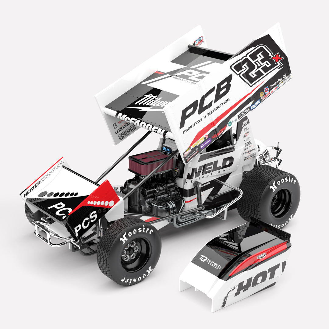 1:18 Team Brady Racing #23X Sprintcar - 2024 High Limit International: Perth