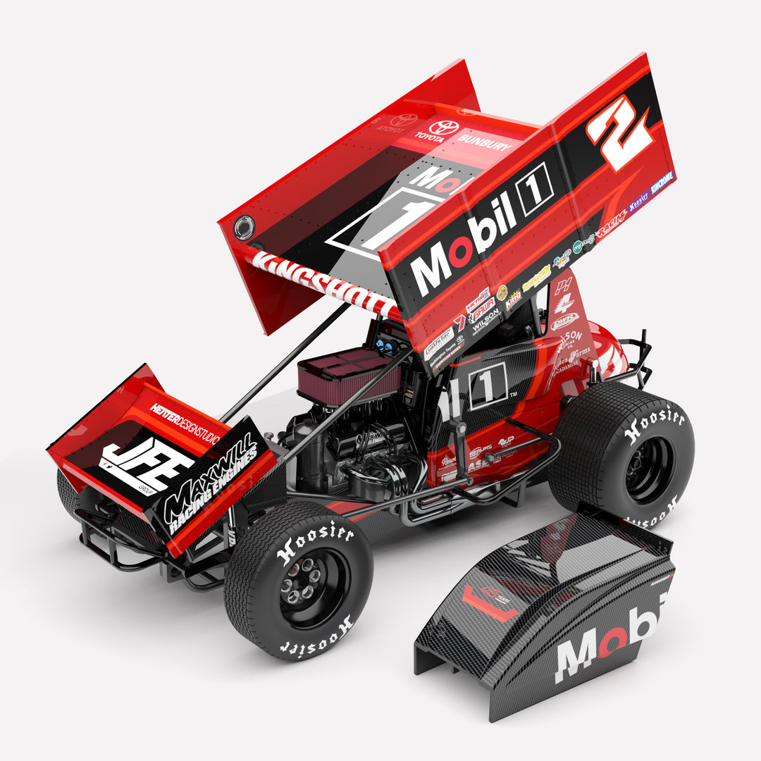 1:18 Krikke Motorsport #2 Sprintcar - 2024/2025 USA Vs WA Spedweek Series Winner