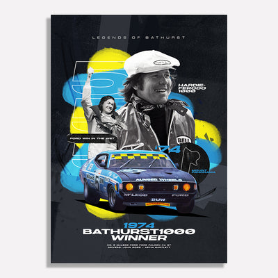 1974 Bathurst 1000 Winner Poster