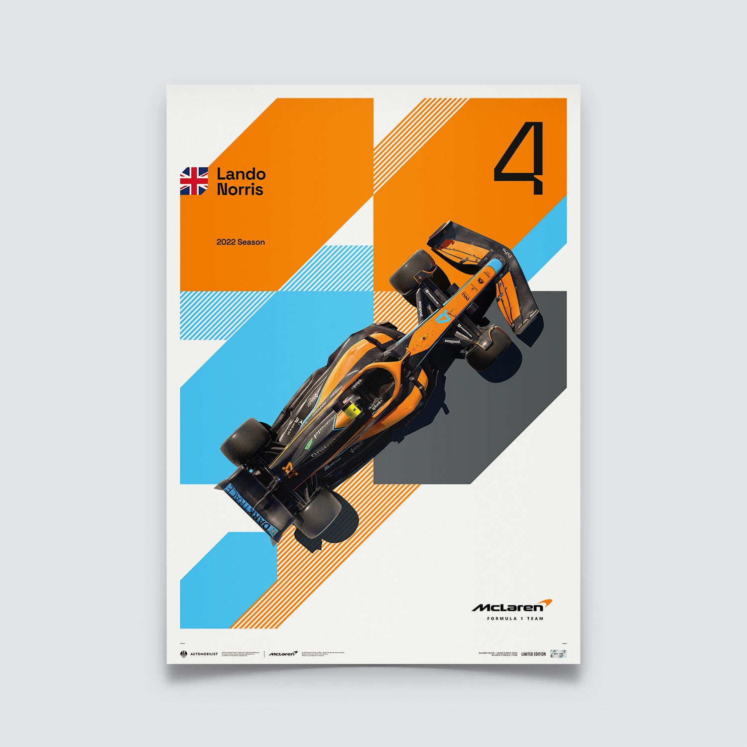 McLaren Formula 1 Team - Lando Norris - 2022 Limited Edition Print ...